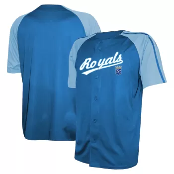 Men's Kansas City Royals Stitches Royal Team Raglan Jersey Men's Kansas City Royals Stitches Royal Team Raglan Jersey