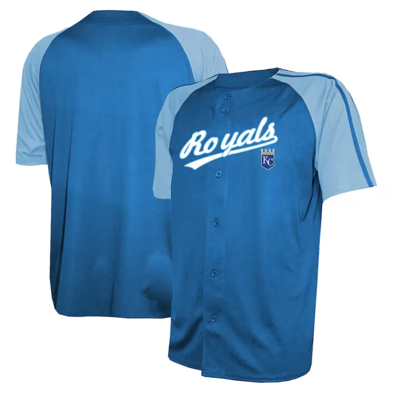 Men's Kansas City Royals Stitches Royal Team Raglan Jersey Men's Kansas City Royals Stitches Royal Team Raglan Jersey