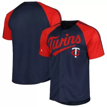 Men's Minnesota Twins Stitches Navy Team Raglan Sleeve Jersey Men's Minnesota Twins Stitches Navy Team Raglan Sleeve Jersey