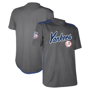 Men's New York Yankees Stitches Charcoal Team V-Neck Jersey Men's New York Yankees Stitches Charcoal Team V-Neck Jersey