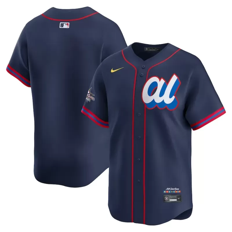 Men's American League Nike Navy 2025 All-Star Edition Limited Jersey Men's American League Nike Navy 2025 All-Star Edition Limited Jersey