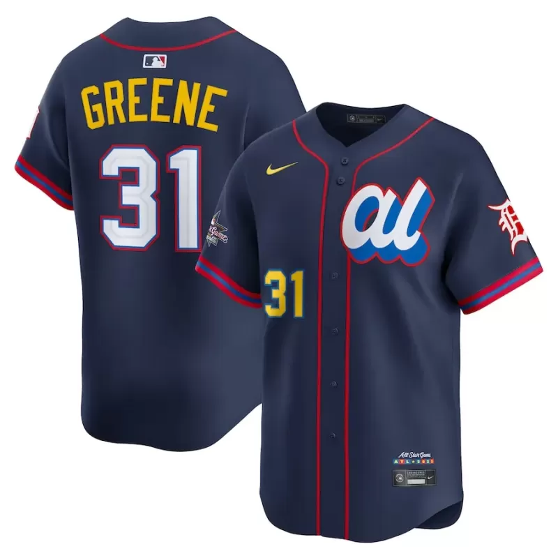 Men's American League Riley Greene Nike Navy 2025 All-Star Edition Limited Player Jersey Men's American League Riley Greene Nike Navy 2025 All-Star Edition Limited Player Jersey