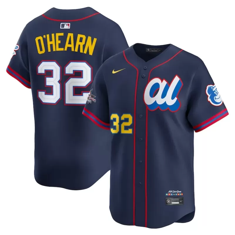 Men's American League Ryan O'Hearn Nike Navy 2025 All-Star Edition Limited Player Jersey Men's American League Ryan O'Hearn Nike Navy 2025 All-Star Edition Limited Player Jersey