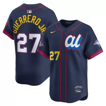 Men's American League Vladimir Guerrero Jr. Nike Navy 2025 All-Star Edition Limited Player Jersey Men's American League Vladimir Guerrero Jr. Nike Navy 2025 All-Star Edition Limited Player Jersey