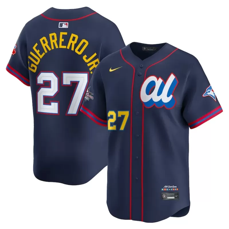 Men's American League Vladimir Guerrero Jr. Nike Navy 2025 All-Star Edition Limited Player Jersey