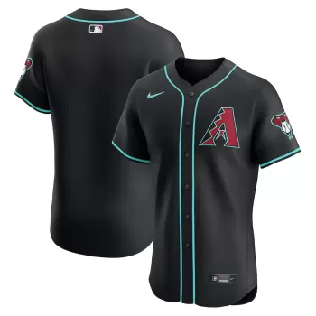 Men's Arizona Diamondbacks  Nike Black Vapor Premier Elite Patch Jersey
