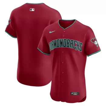 Men's Arizona Diamondbacks  Nike Red Vapor Premier Elite Patch Jersey