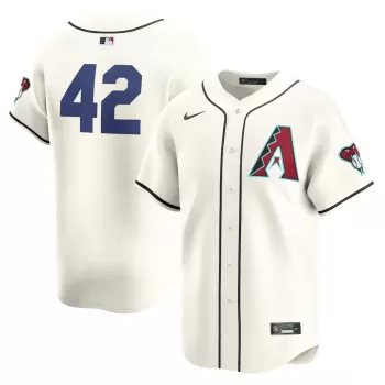 Men's Arizona Diamondbacks  Nike White 2024 Jackie Robinson Day Home Limited Jersey