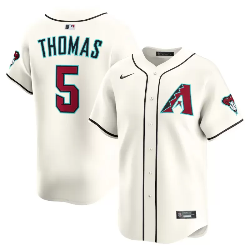 Men's Arizona Diamondbacks Alek Thomas Nike Cream Home Limited Player Jersey Men's Arizona Diamondbacks Alek Thomas Nike Cream Home Limited Player Jersey