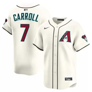 Men's Arizona Diamondbacks Corbin Carroll Nike Cream Home Limited Player Jersey Men's Arizona Diamondbacks Corbin Carroll Nike Cream Home Limited Player Jersey