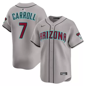 Men's Arizona Diamondbacks Corbin Carroll Nike Gray Alternate Limited Player Jersey Men's Arizona Diamondbacks Corbin Carroll Nike Gray Alternate Limited Player Jersey