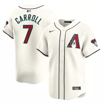 Men's Arizona Diamondbacks Corbin Carroll Nike White Home Limited Player Jersey Men's Arizona Diamondbacks Corbin Carroll Nike White Home Limited Player Jersey