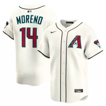 Men's Arizona Diamondbacks Gabriel Moreno Nike Cream Alternate Limited Player Jersey Men's Arizona Diamondbacks Gabriel Moreno Nike Cream Alternate Limited Player Jersey