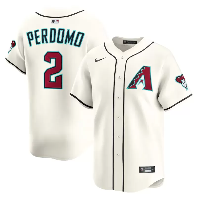 Men's Arizona Diamondbacks Geraldo Perdomo Nike Cream Alternate Limited Player Jersey Men's Arizona Diamondbacks Geraldo Perdomo Nike Cream Alternate Limited Player Jersey