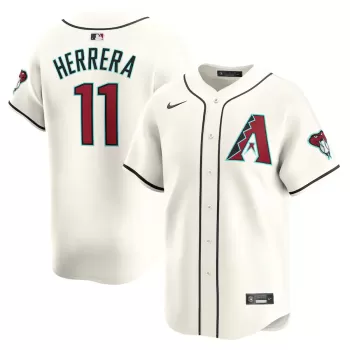 Men's Arizona Diamondbacks Jose Herrera Nike White Home Limited Player Jersey Men's Arizona Diamondbacks Jose Herrera Nike White Home Limited Player Jersey