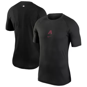 Men's Arizona Diamondbacks Nike Black Authentic Collection Performance Raglan T-Shirt