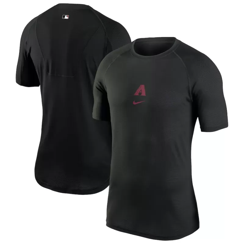 Men's Arizona Diamondbacks Nike Black Authentic Collection Performance Raglan T-Shirt Men's Arizona Diamondbacks Nike Black Authentic Collection Performance Raglan T-Shirt