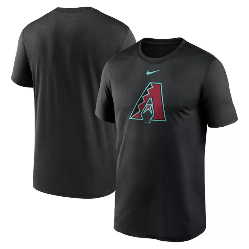 Men's Arizona Diamondbacks Nike Black Legend Fuse Large Logo Performance T-Shirt Men's Arizona Diamondbacks Nike Black Legend Fuse Large Logo Performance T-Shirt