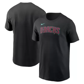 Men's Arizona Diamondbacks Nike Black Wordmark T-Shirt
