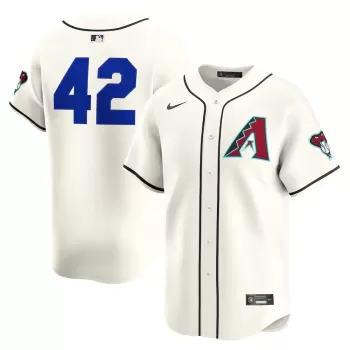 Men's Arizona Diamondbacks Nike Cream Home 2025 Jackie Robinson Day Limited Jersey Men's Arizona Diamondbacks Nike Cream Home 2025 Jackie Robinson Day Limited Jersey