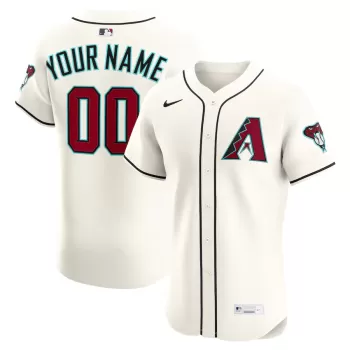 Men's Arizona Diamondbacks Nike Cream Home Elite Custom Jersey Men's Arizona Diamondbacks Nike Cream Home Elite Custom Jersey