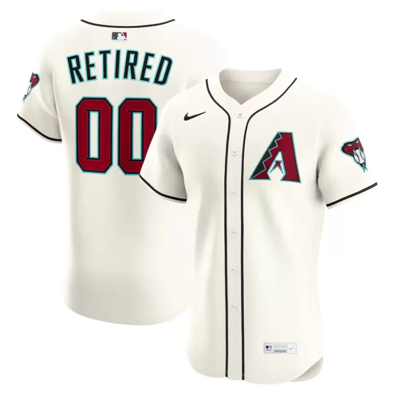 Men's Arizona Diamondbacks Nike Cream Home Elite Pick-A-Player Retired Roster Jersey Men's Arizona Diamondbacks Nike Cream Home Elite Pick-A-Player Retired Roster Jersey