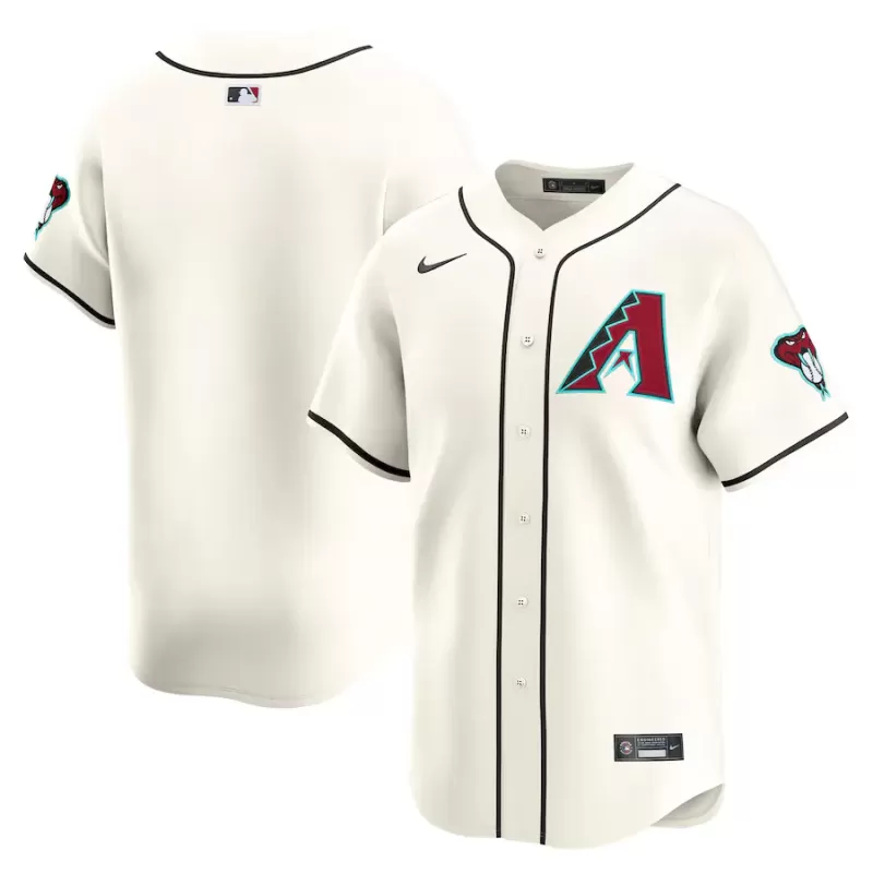 Men's Arizona Diamondbacks Nike Cream Home Limited Jersey