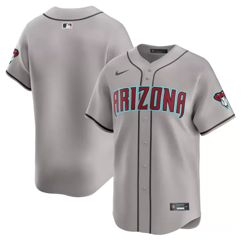 Men's Arizona Diamondbacks Nike Gray Away Limited Jersey Men's Arizona Diamondbacks Nike Gray Away Limited Jersey