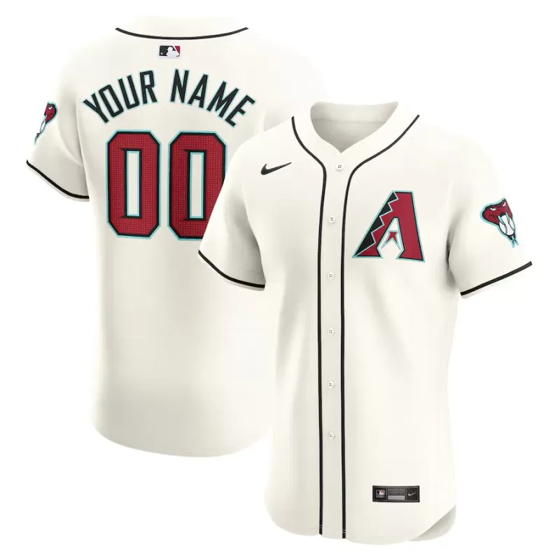 Men's Arizona Diamondbacks Nike White Home Elite Custom Jersey Men's Arizona Diamondbacks Nike White Home Elite Custom Jersey