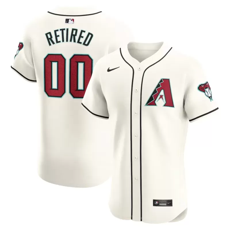 Men's Arizona Diamondbacks Nike White Home Elite Pick-A-Player Retired Roster Jersey