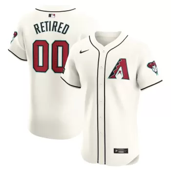 Men's Arizona Diamondbacks Nike White Home Elite Pick-A-Player Retired Roster Patch Jersey