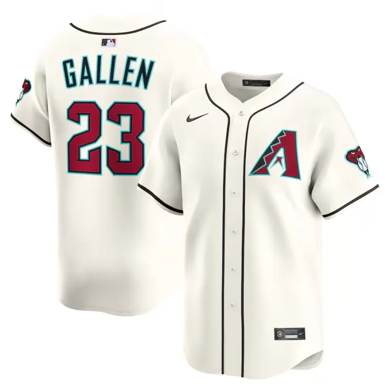 Men's Arizona Diamondbacks Zac Gallen Nike Cream Alternate Limited Player Jersey Men's Arizona Diamondbacks Zac Gallen Nike Cream Alternate Limited Player Jersey