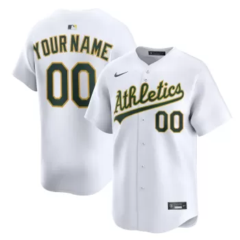 Men's Athletics Nike White Home Limited Custom Jersey Men's Athletics Nike White Home Limited Custom Jersey