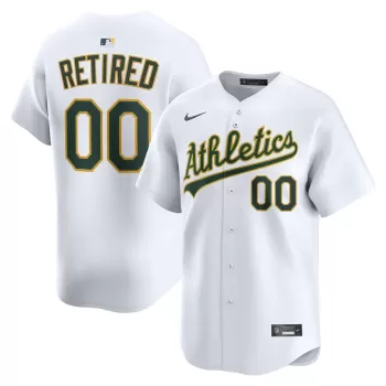Men's Athletics Nike White Home Limited Pick-A-Player Retired Roster Jersey
