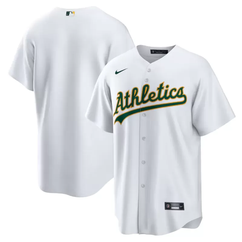 Men's Athletics Nike White Home Replica Team Jersey Men's Athletics Nike White Home Replica Team Jersey