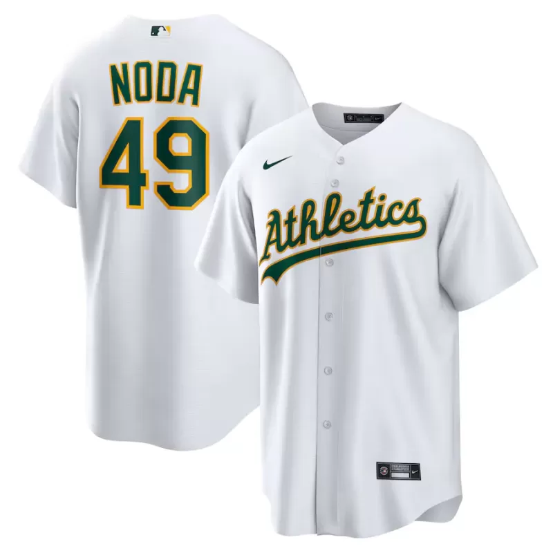 Men's Athletics Ryan Noda Nike White Home Replica Jersey