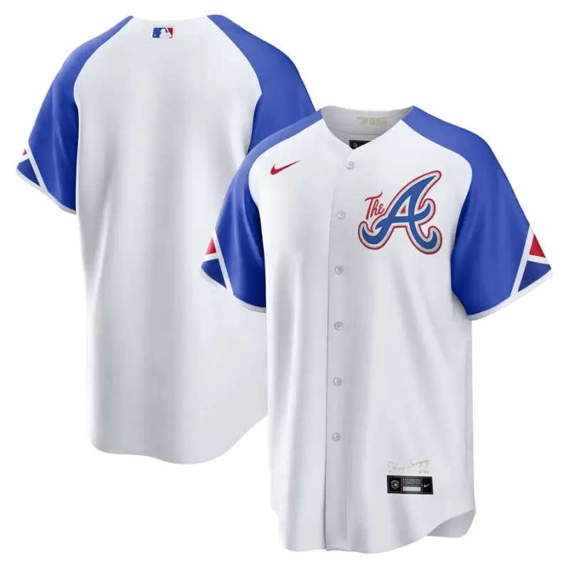 Men's Atlanta Braves Nike White 2023 City Connect Replica Jersey Men's Atlanta Braves Nike White 2023 City Connect Replica Jersey