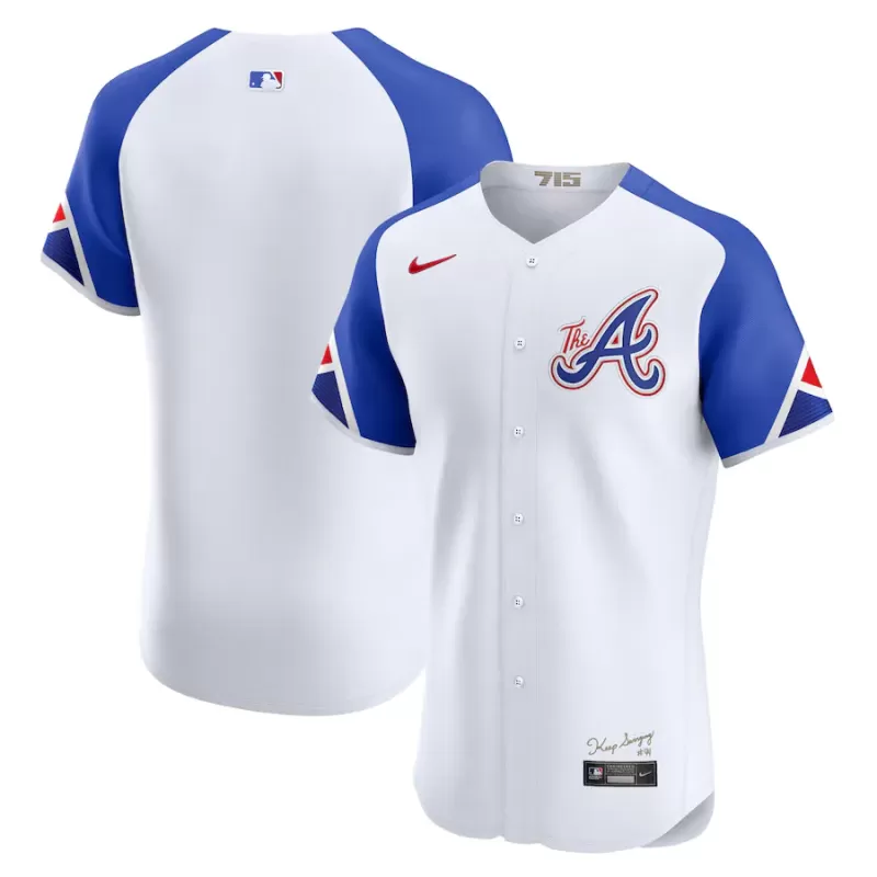 Men's Atlanta Braves Nike White City Connect Elite Jersey Men's Atlanta Braves Nike White City Connect Elite Jersey
