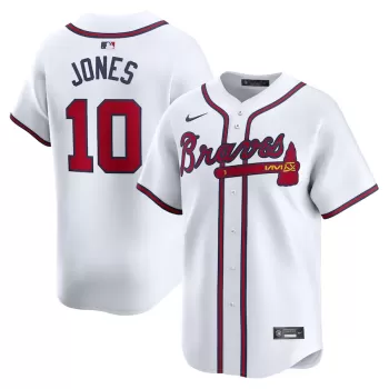 Men's Atlanta Braves Chipper Jones Nike White Home Limited Player Jersey Men's Atlanta Braves Chipper Jones Nike White Home Limited Player Jersey