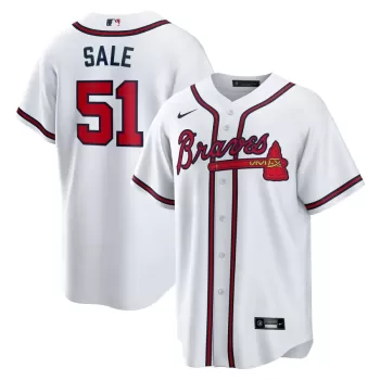 Men's Atlanta Braves Chris Sale Nike White Home Replica Jersey Men's Atlanta Braves Chris Sale Nike White Home Replica Jersey