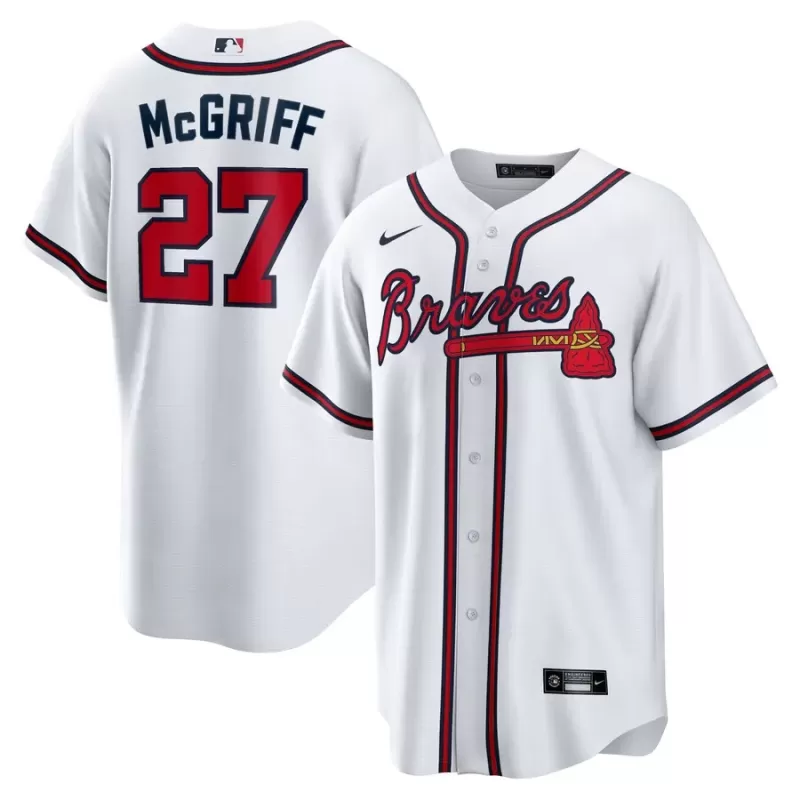 Men's Atlanta Braves Fred McGriff Nike White 2023 Hall of Fame Inline Replica Jersey Men's Atlanta Braves Fred McGriff Nike White 2023 Hall of Fame Inline Replica Jersey