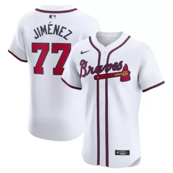 Men's Atlanta Braves Joe Jimenez Nike White Home Elite Player Jersey Men's Atlanta Braves Joe Jimenez Nike White Home Elite Player Jersey