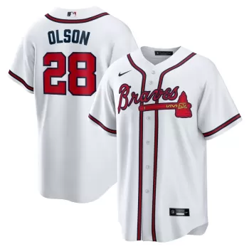 Men's Atlanta Braves Matt Olson Nike White Home Replica Player Jersey