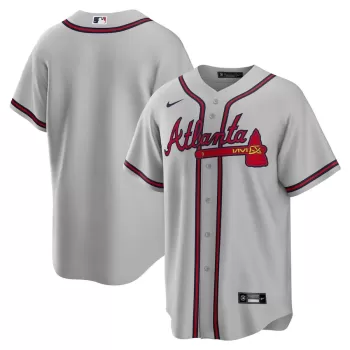 Men's Atlanta Braves Nike Gray Road Replica Team Jersey