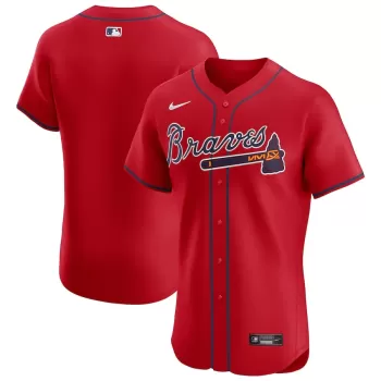 Men's Atlanta Braves Nike Red Alternate Elite Jersey