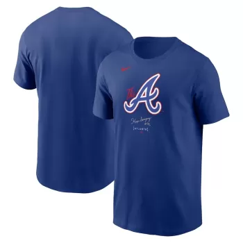 Men's Atlanta Braves Nike Royal City Connect Large Logo T-Shirt Men's Atlanta Braves Nike Royal City Connect Large Logo T-Shirt