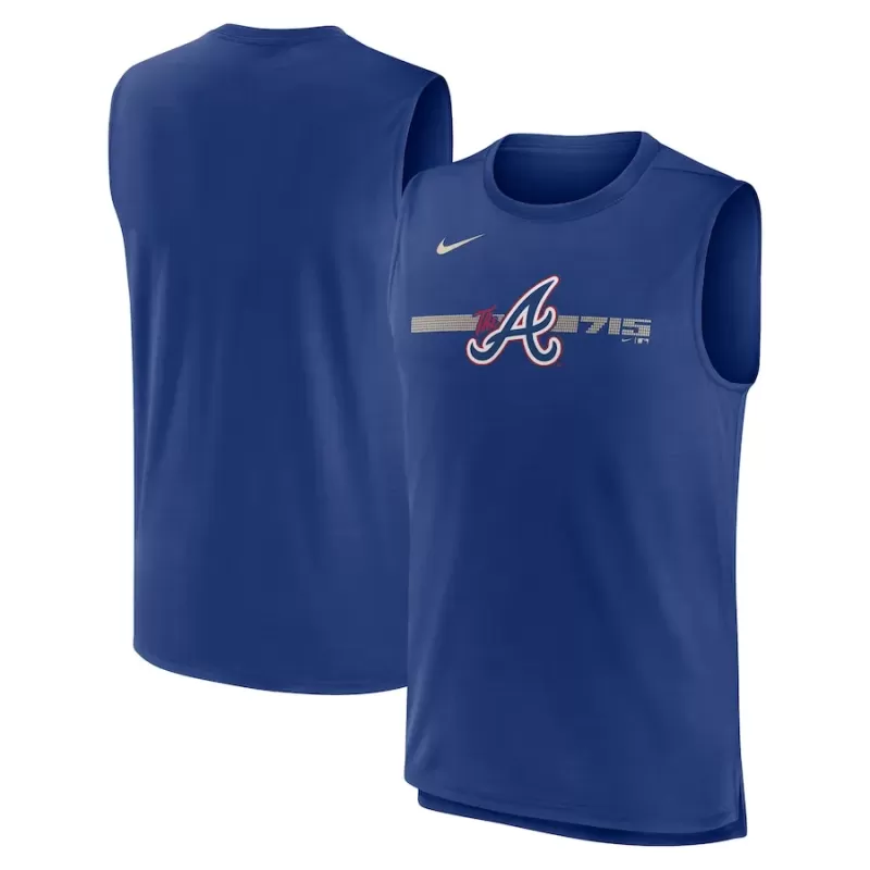 Men's Atlanta Braves Nike Royal City Connect Muscle Tank Top Men's Atlanta Braves Nike Royal City Connect Muscle Tank Top