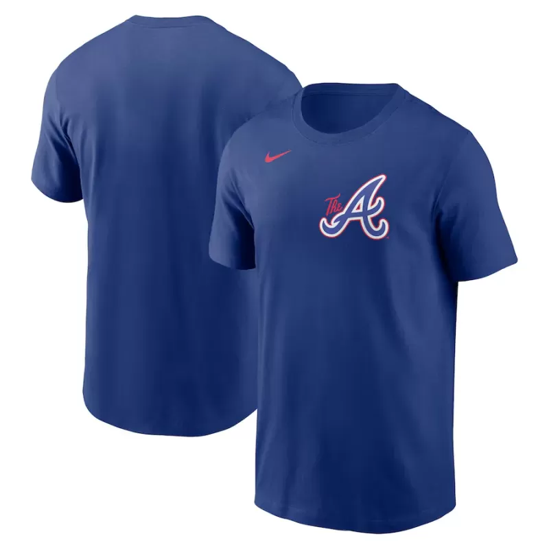 Men's Atlanta Braves Nike Royal City Connect Wordmark T-Shirt Men's Atlanta Braves Nike Royal City Connect Wordmark T-Shirt