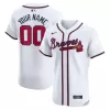 Men's Atlanta Braves Nike White Home Elite Custom Jersey Men's Atlanta Braves Nike White Home Elite Custom Jersey