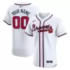 Men's Atlanta Braves Nike White Home Elite Custom Jersey Men's Atlanta Braves Nike White Home Elite Custom Jersey